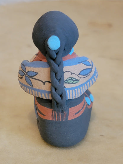 Mary Lucero Jemez Storyteller w/ 2 Children and Soccer Ball Pueblo Pottery