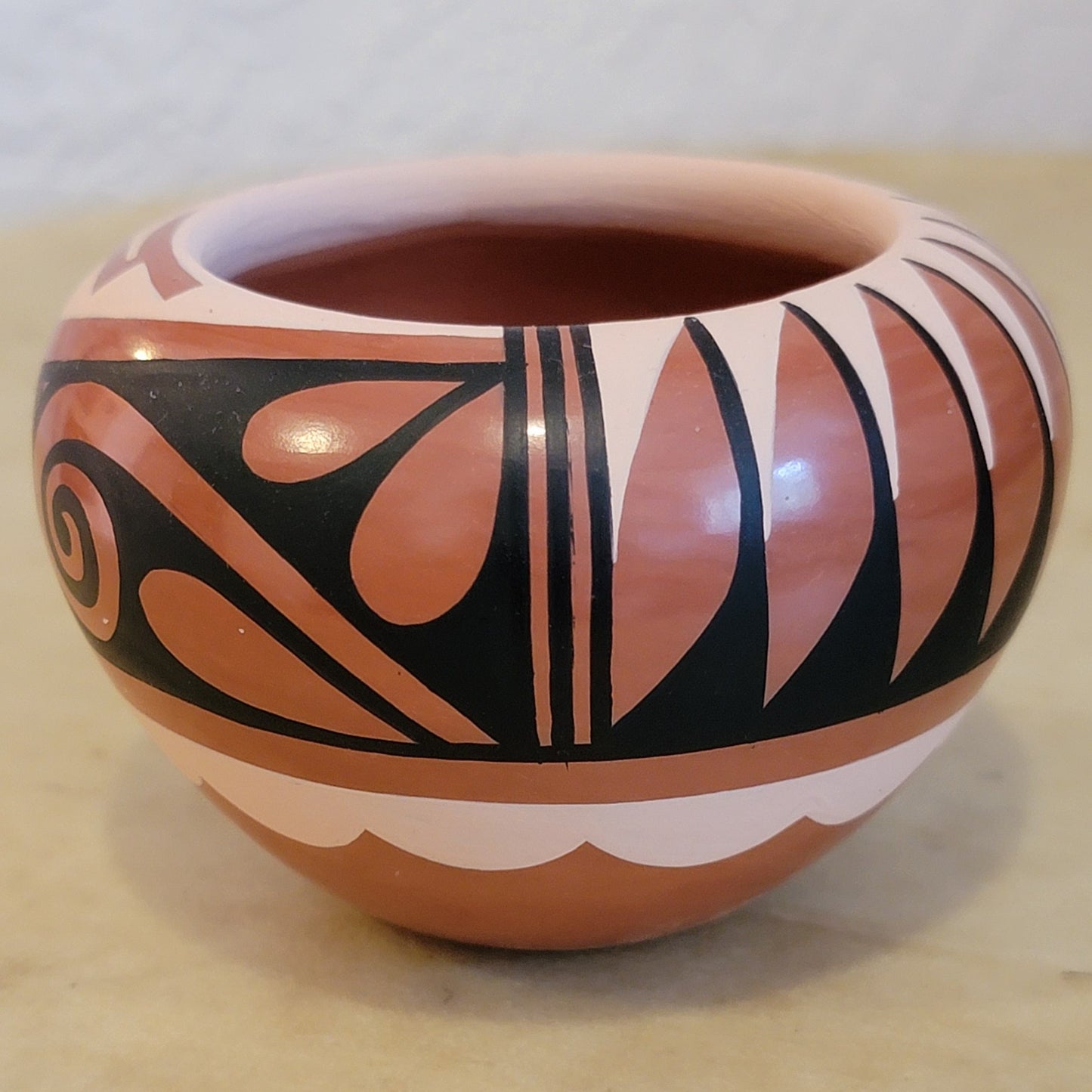 Carol G. Loretto Jemez Pueblo Pottery Bowl