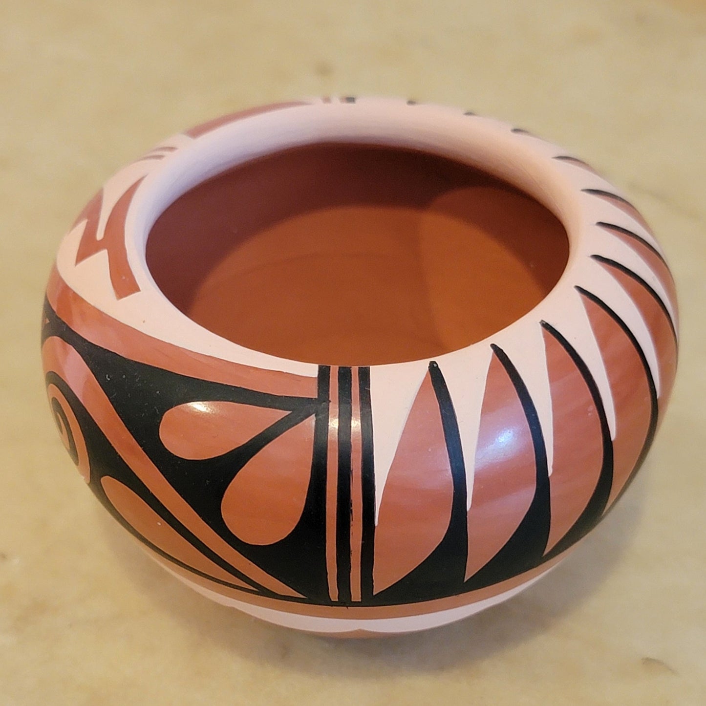 Carol G. Loretto Jemez Pueblo Pottery Bowl