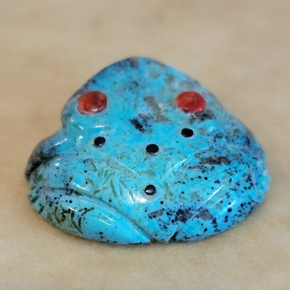 Turquoise Frog Zuni Fetish