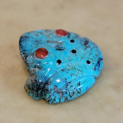 Turquoise Frog Zuni Fetish