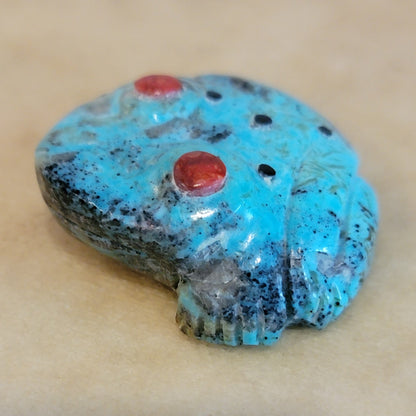 Turquoise Frog Zuni Fetish