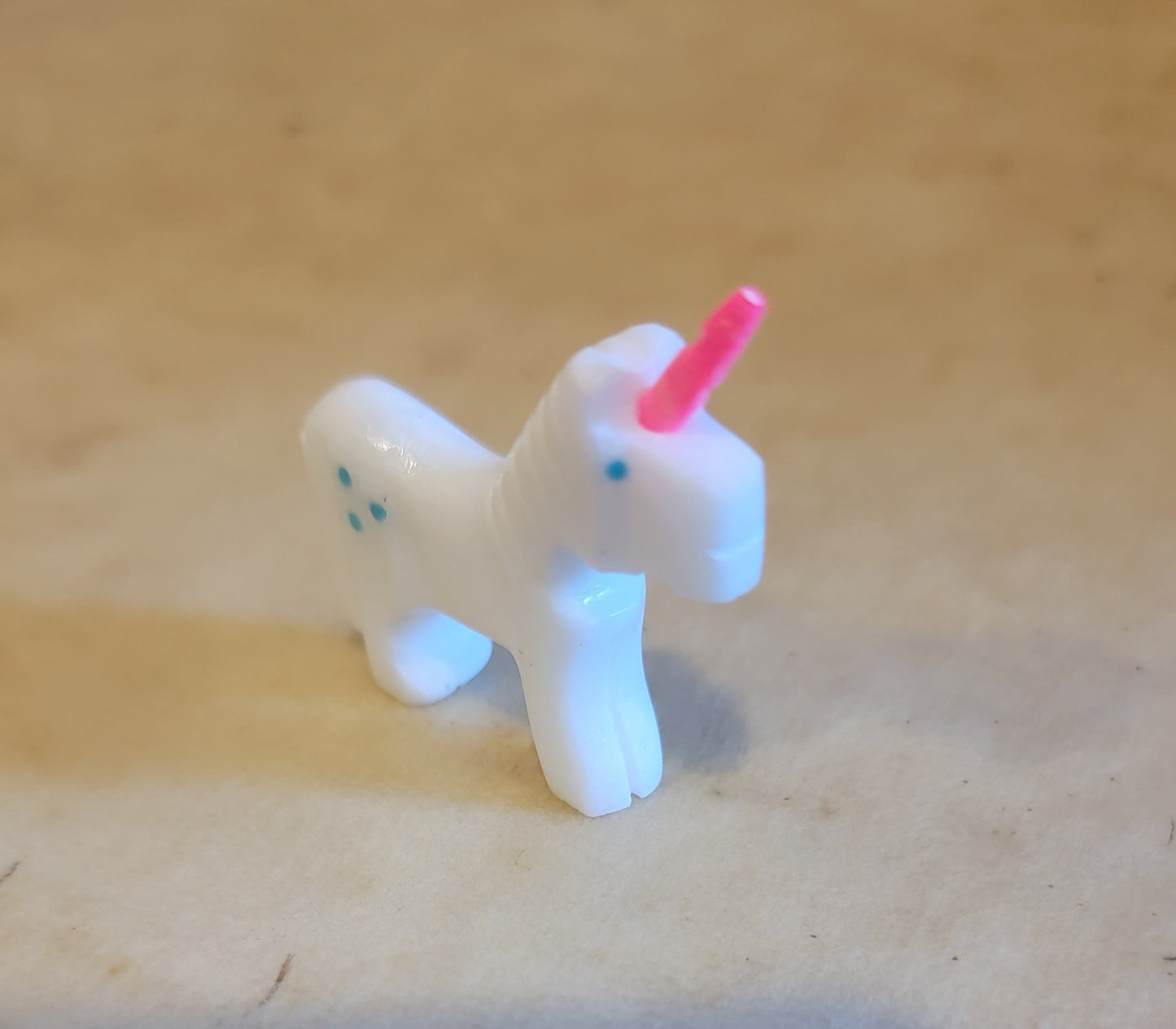 White Marble Fantasy Unicorn Zuni Fetish