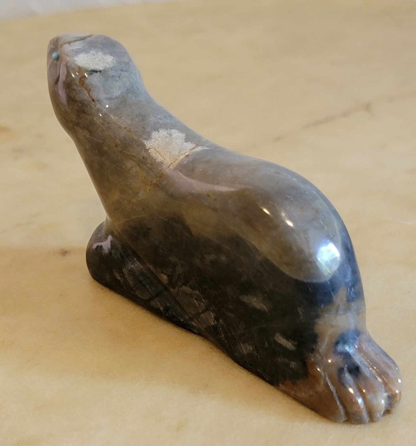 Picasso Marble Seal Zuni Fetish