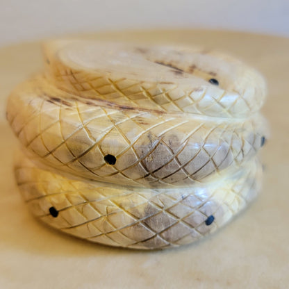 Wooden "Diamond Back" Rattle Snake Zuni Fetish