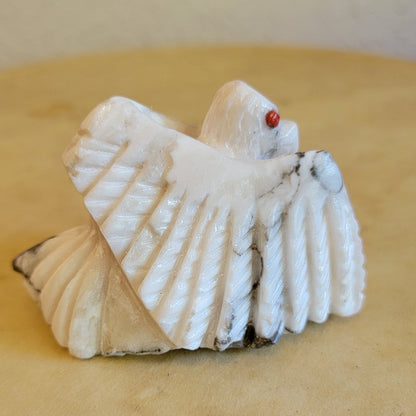 Marble Powerful Eagle Zuni Fetish