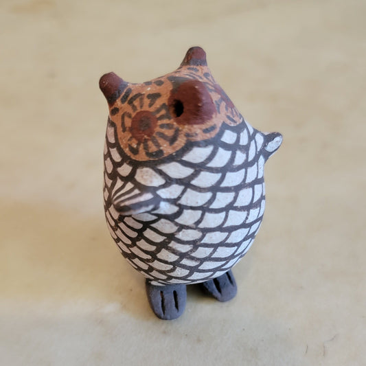 Erma Homer Traditional Zuni Fetish Owl Pueblo Pottery