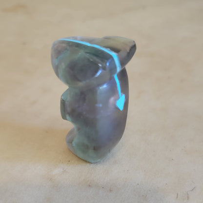 Kenric Laiwakete Zuni Fetish Fluorite Bunny Rabbit