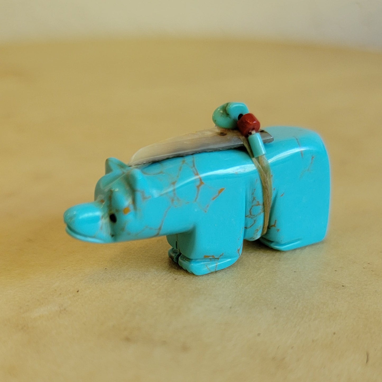 Turquoise Zuni Fetish Bear