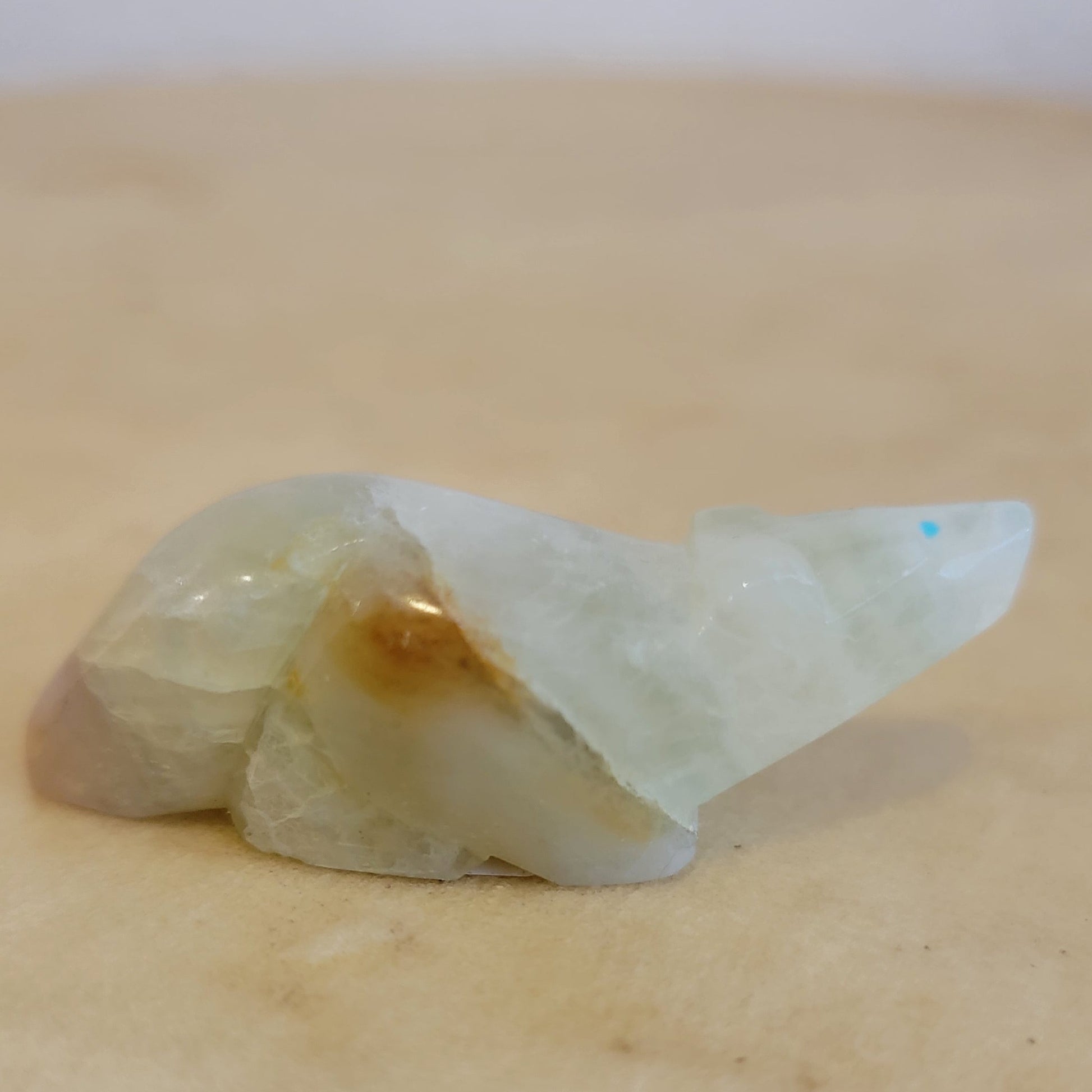 Abby Quam Fluorite Wolf Zuni Fetish