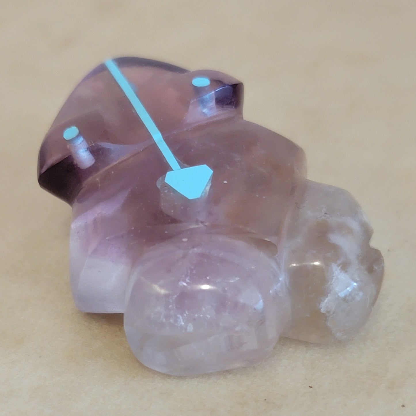 Beautiful Fluorite Frog Zuni Fetish