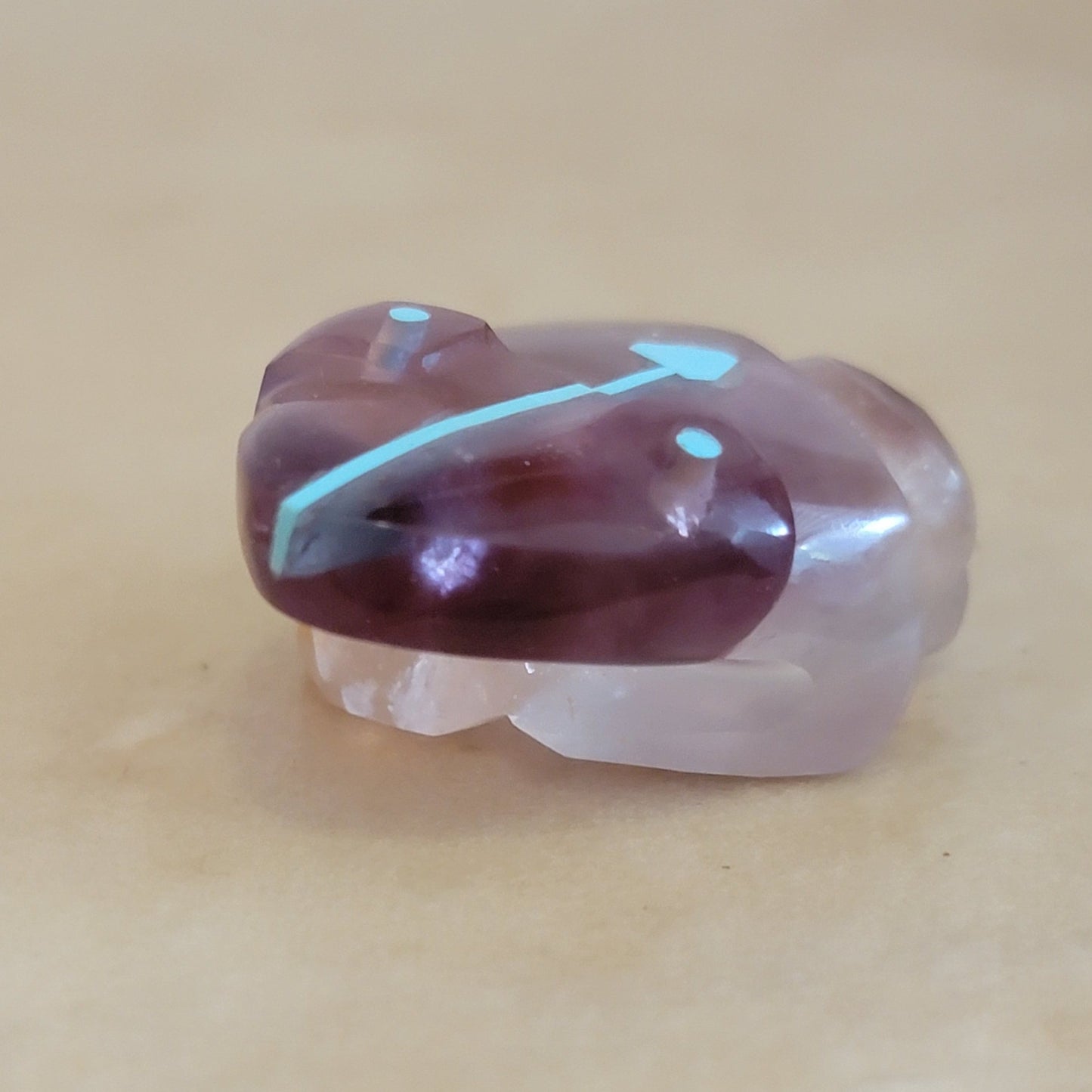 Beautiful Fluorite Frog Zuni Fetish