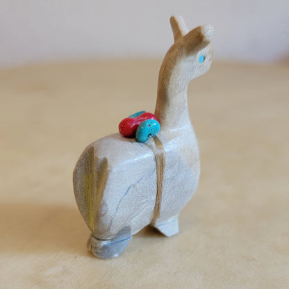 Travertine Llama Zuni Fetish