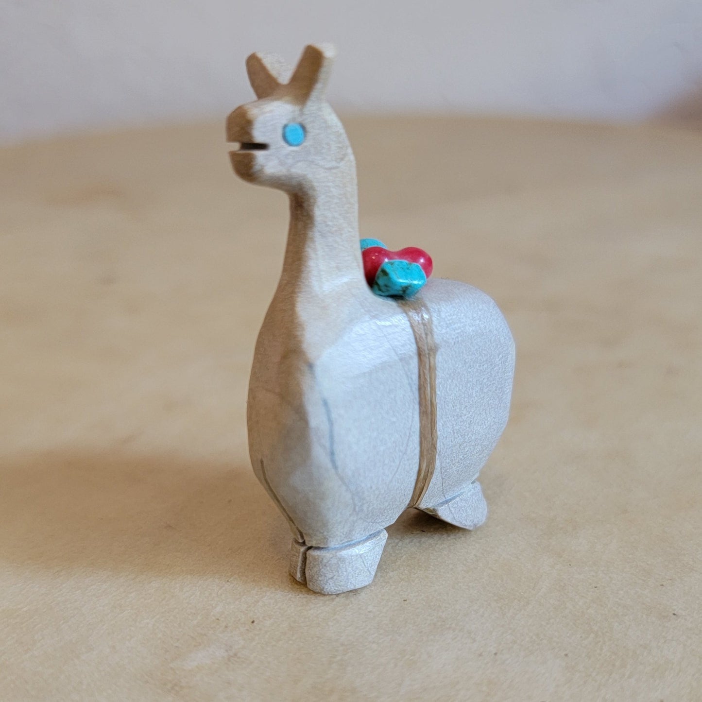 Travertine Llama Zuni Fetish