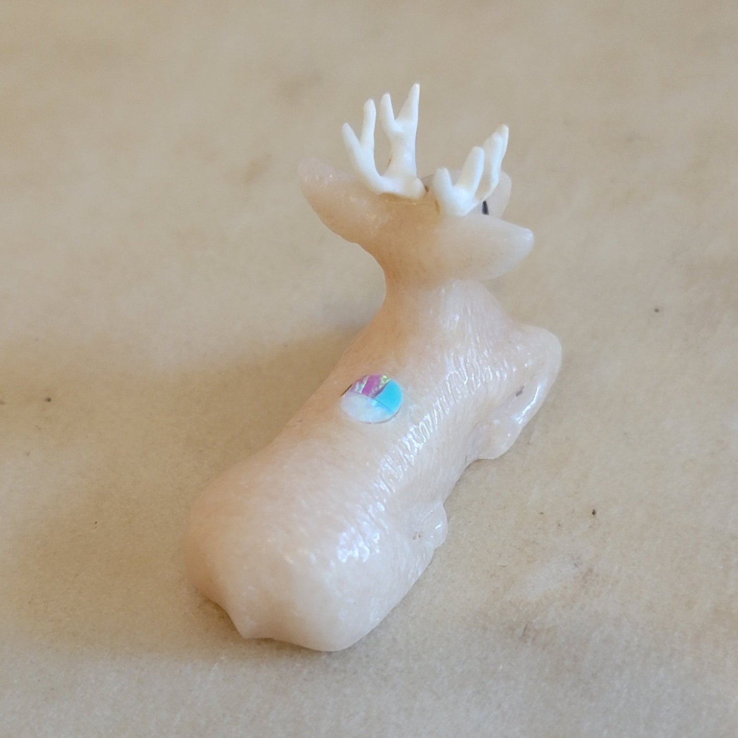 Peach Alabaster  Deer Zuni Fetish