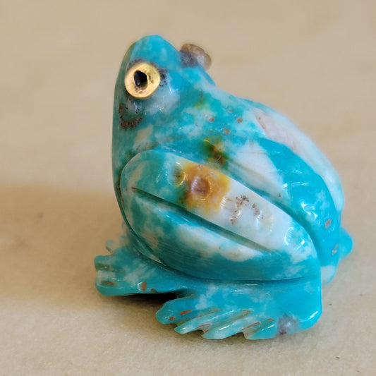 Darren Boone Amazonite Leap Frog Zuni Fetish