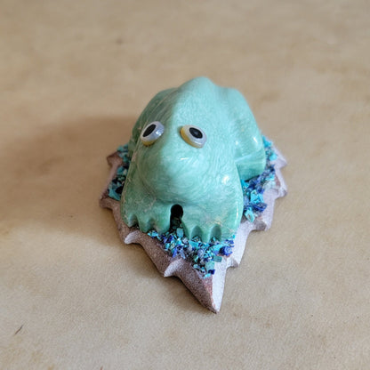 Variscite Frog  Zuni Fetish