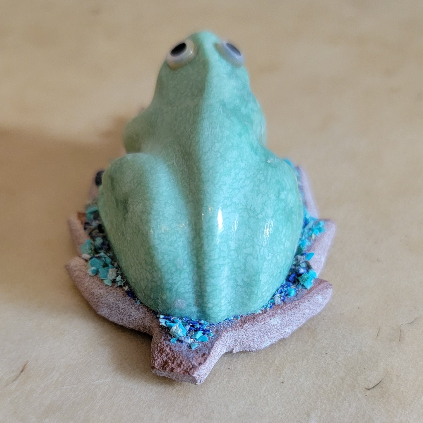 Variscite Frog  Zuni Fetish