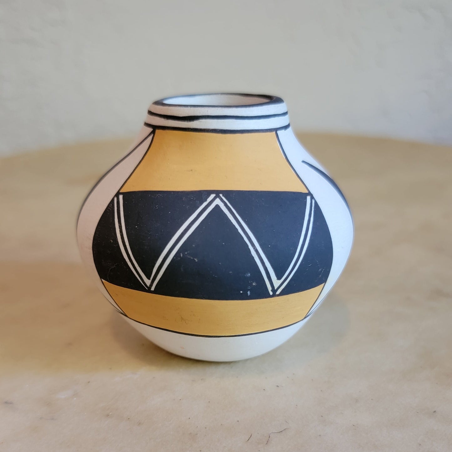 Vintage Acoma Thin Walled Vase Pueblo Pottery