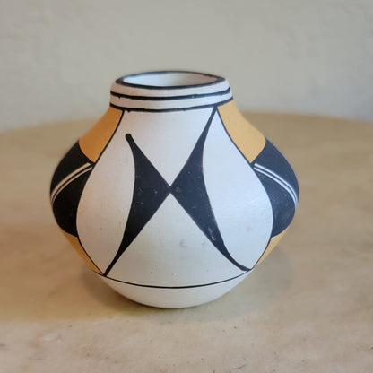 Vintage Acoma Thin Walled Vase Pueblo Pottery