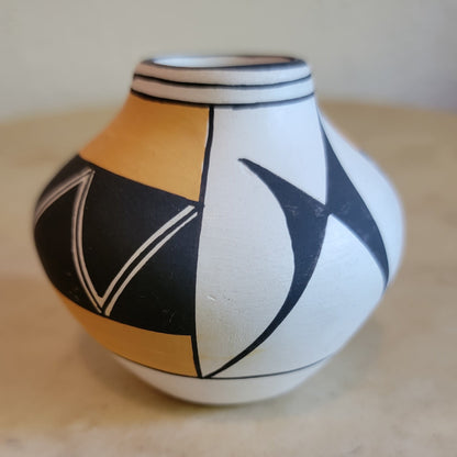 Vintage Acoma Thin Walled Vase Pueblo Pottery