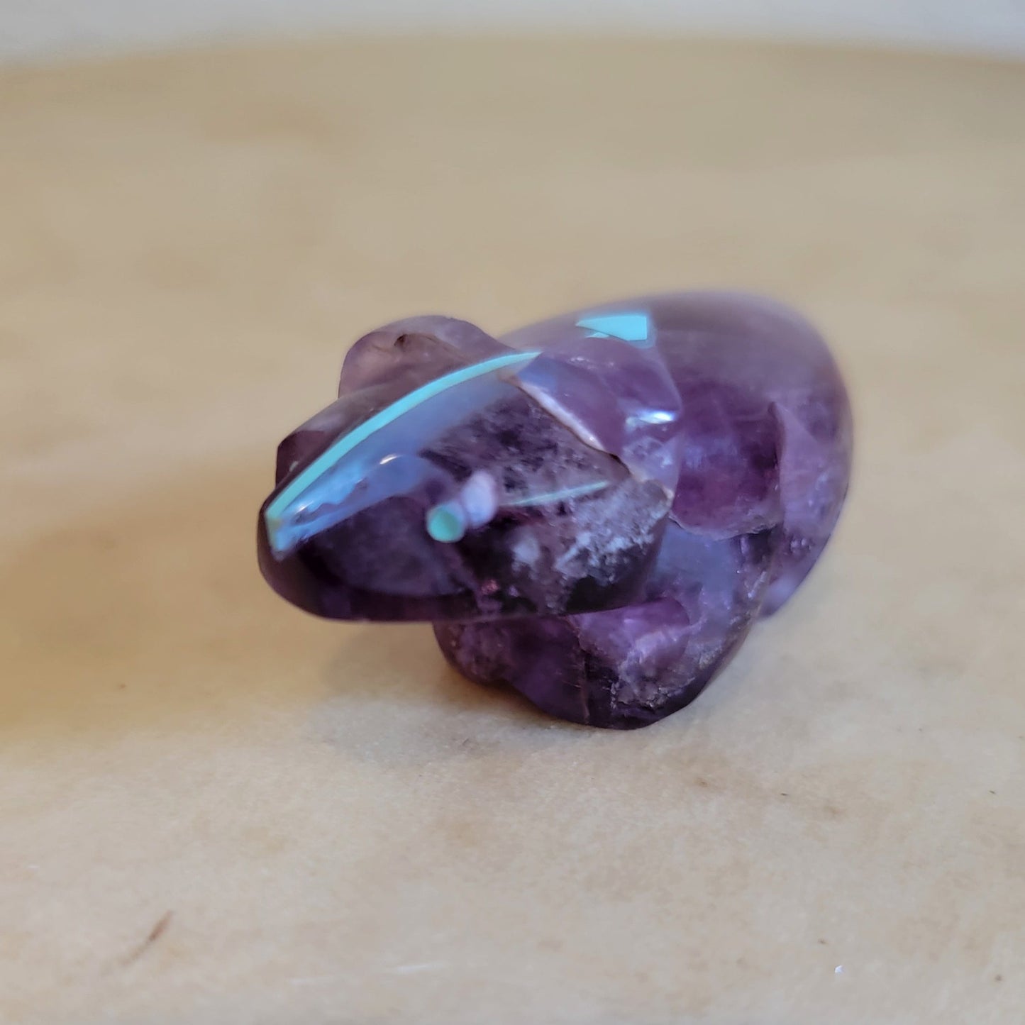 Fluorite Badger Zuni Fetish