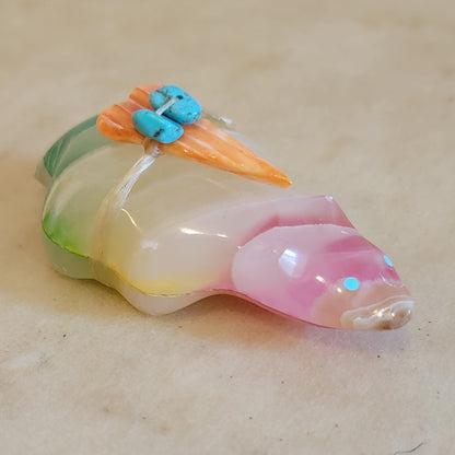 Glass Badger Zuni Fetish