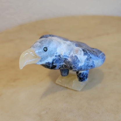 Sodalite Eagle Zuni Fetish