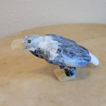 Cody Nastacio Powerful Sodalite Eagle Zuni Fetish