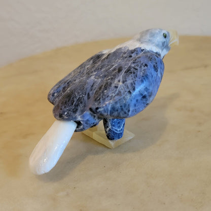 Sodalite Eagle Zuni Fetish