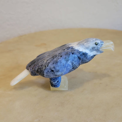 Sodalite Eagle Zuni Fetish