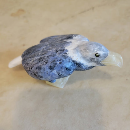 Sodalite Eagle Zuni Fetish