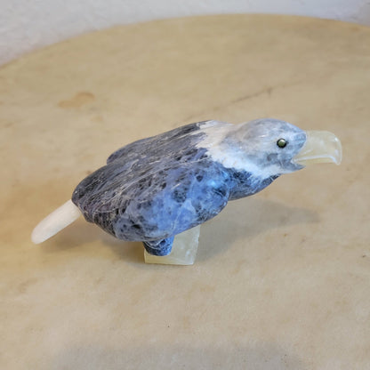 Sodalite Eagle Zuni Fetish