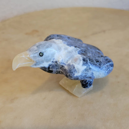 Sodalite Eagle Zuni Fetish