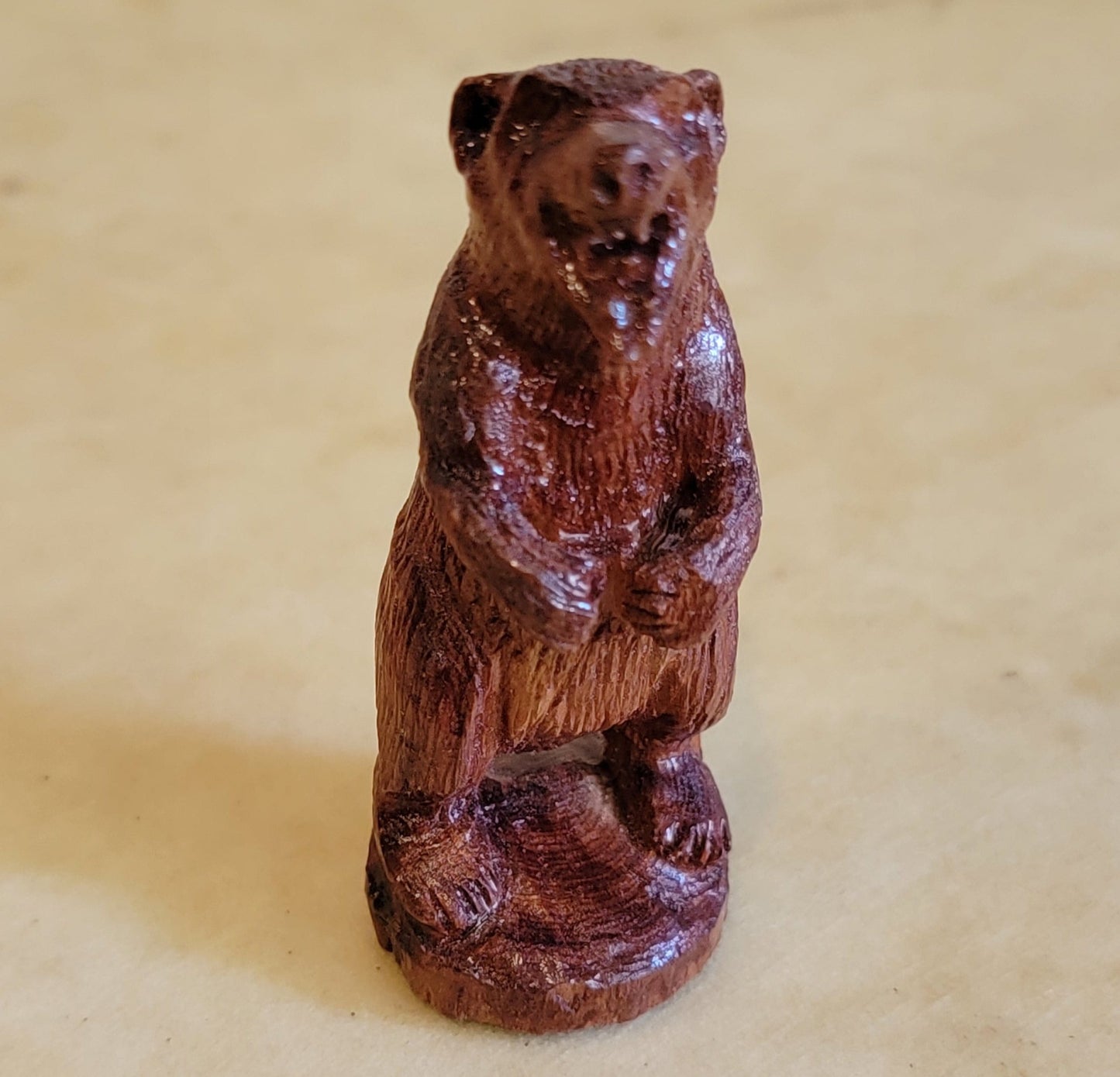 Cedar Standing Grizzly Bear Zuni Fetish