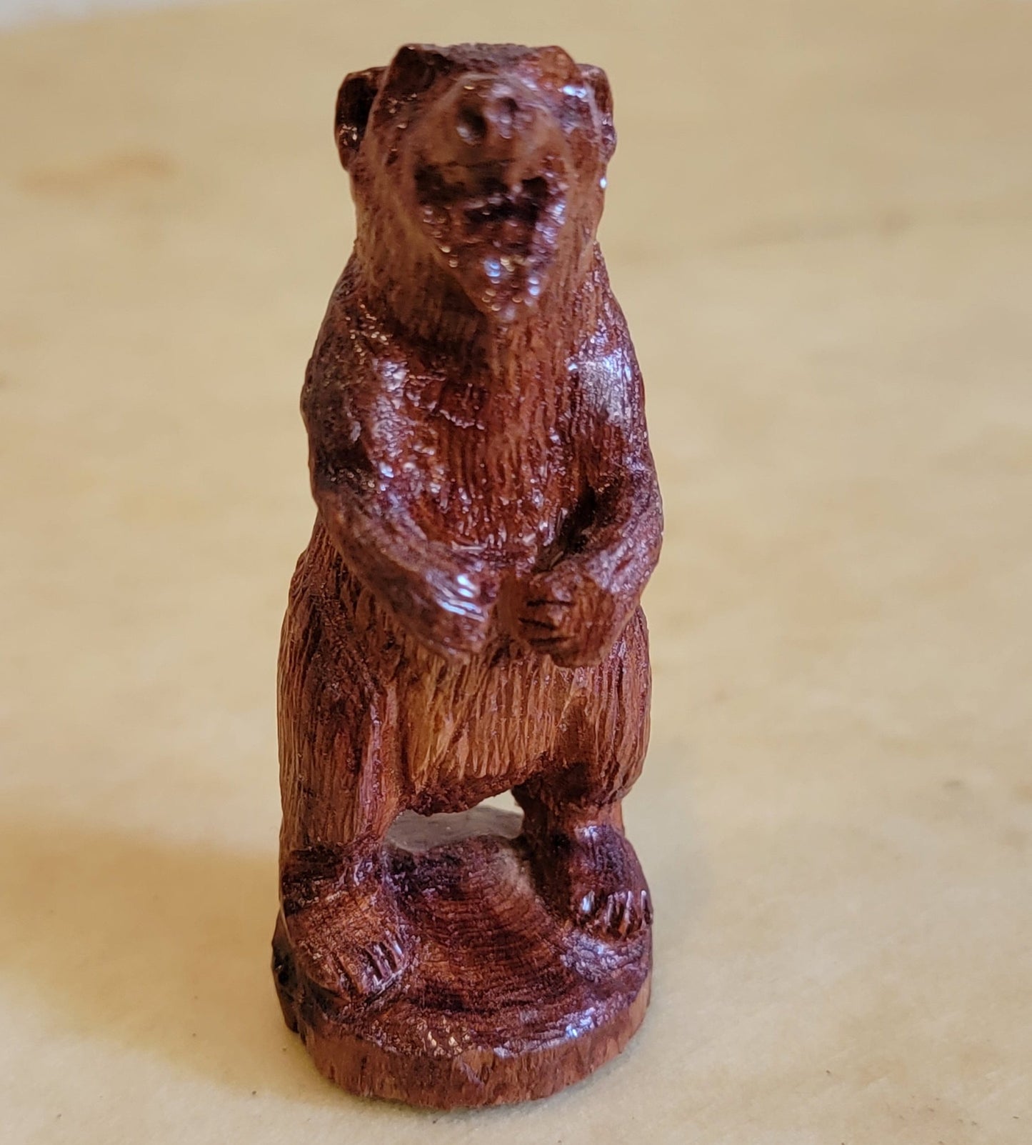 Cedar Standing Grizzly Bear Zuni Fetish