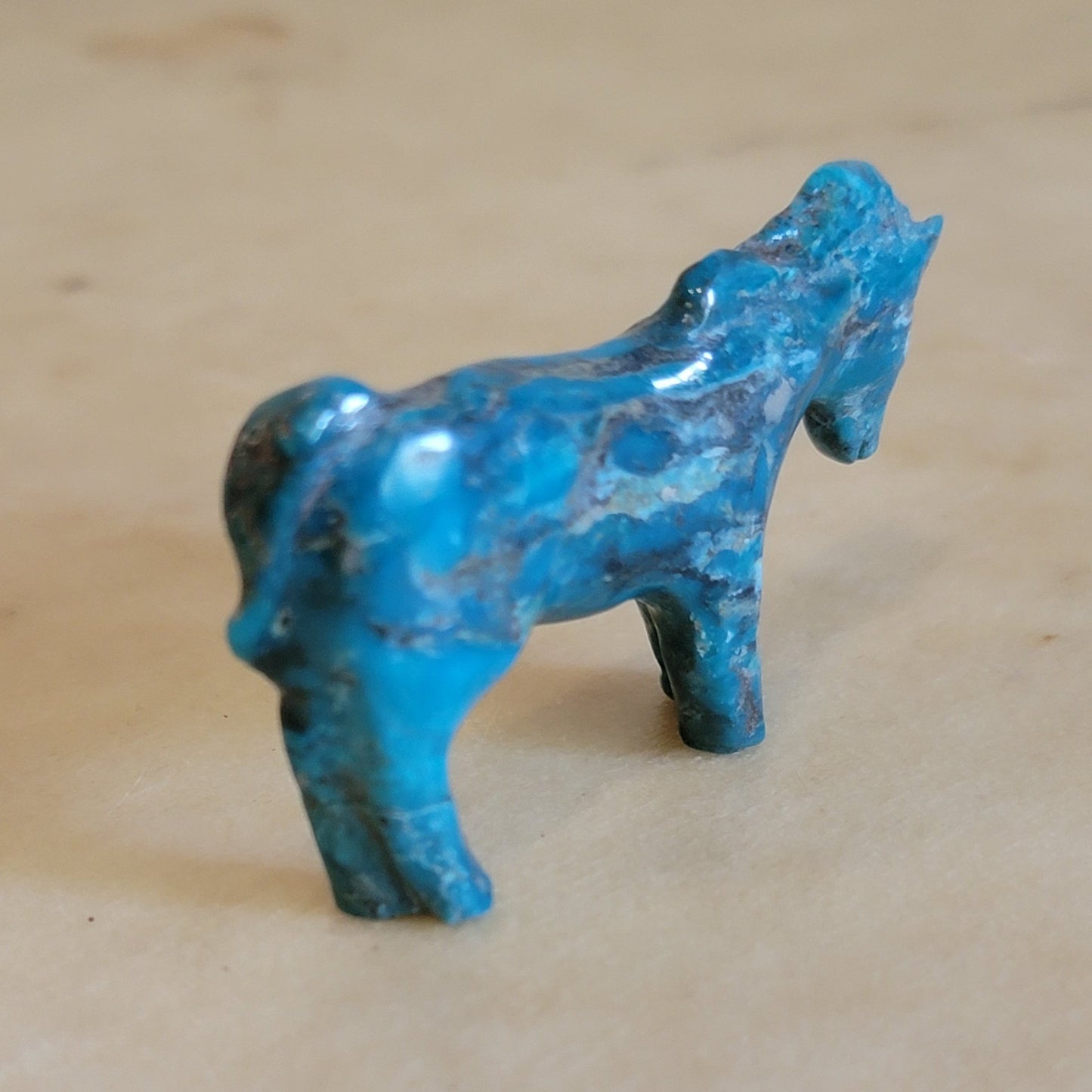 Lone Mountain Turquoise Zuni Fetish Horse