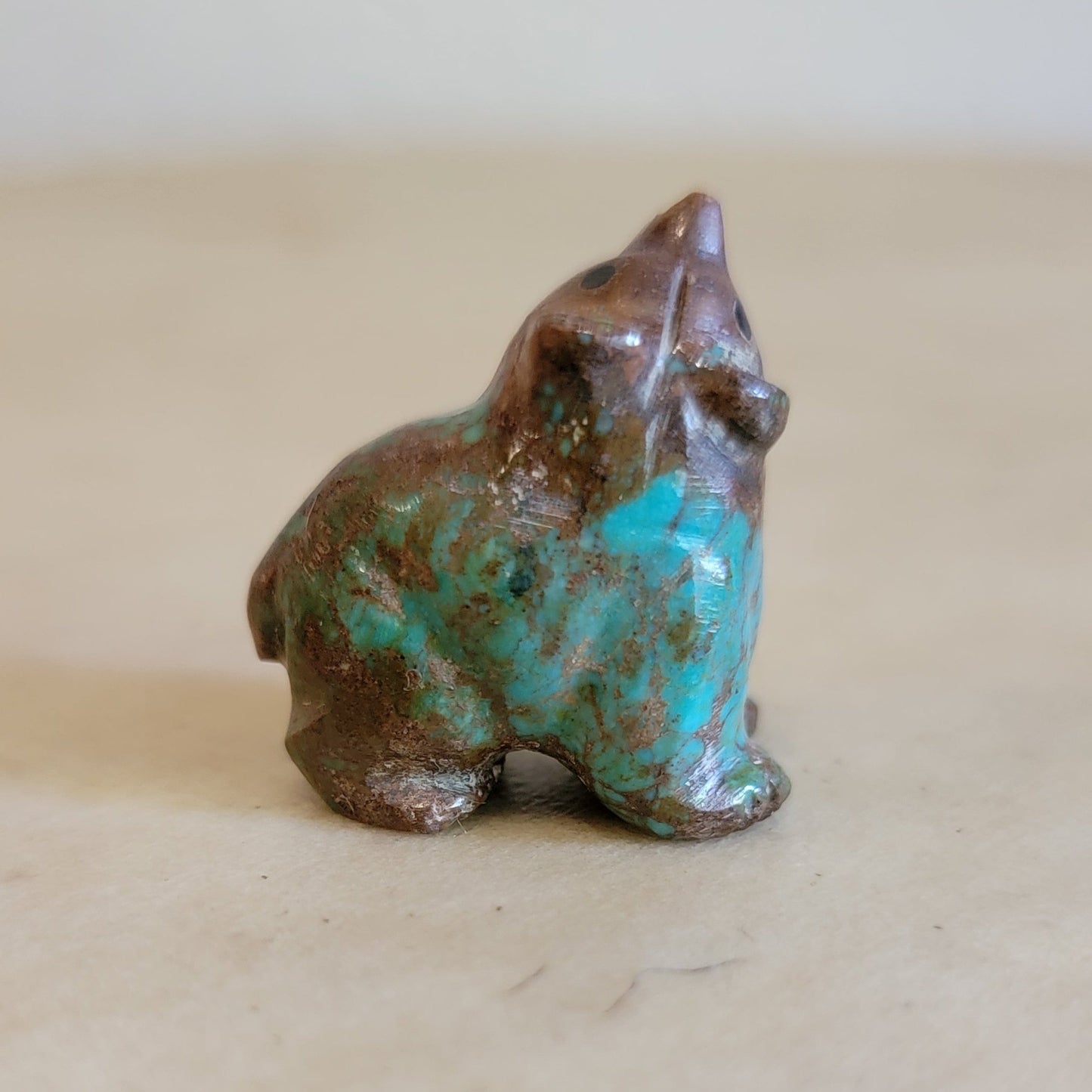 Turquoise Navajo Bear Cub Zuni Fetish