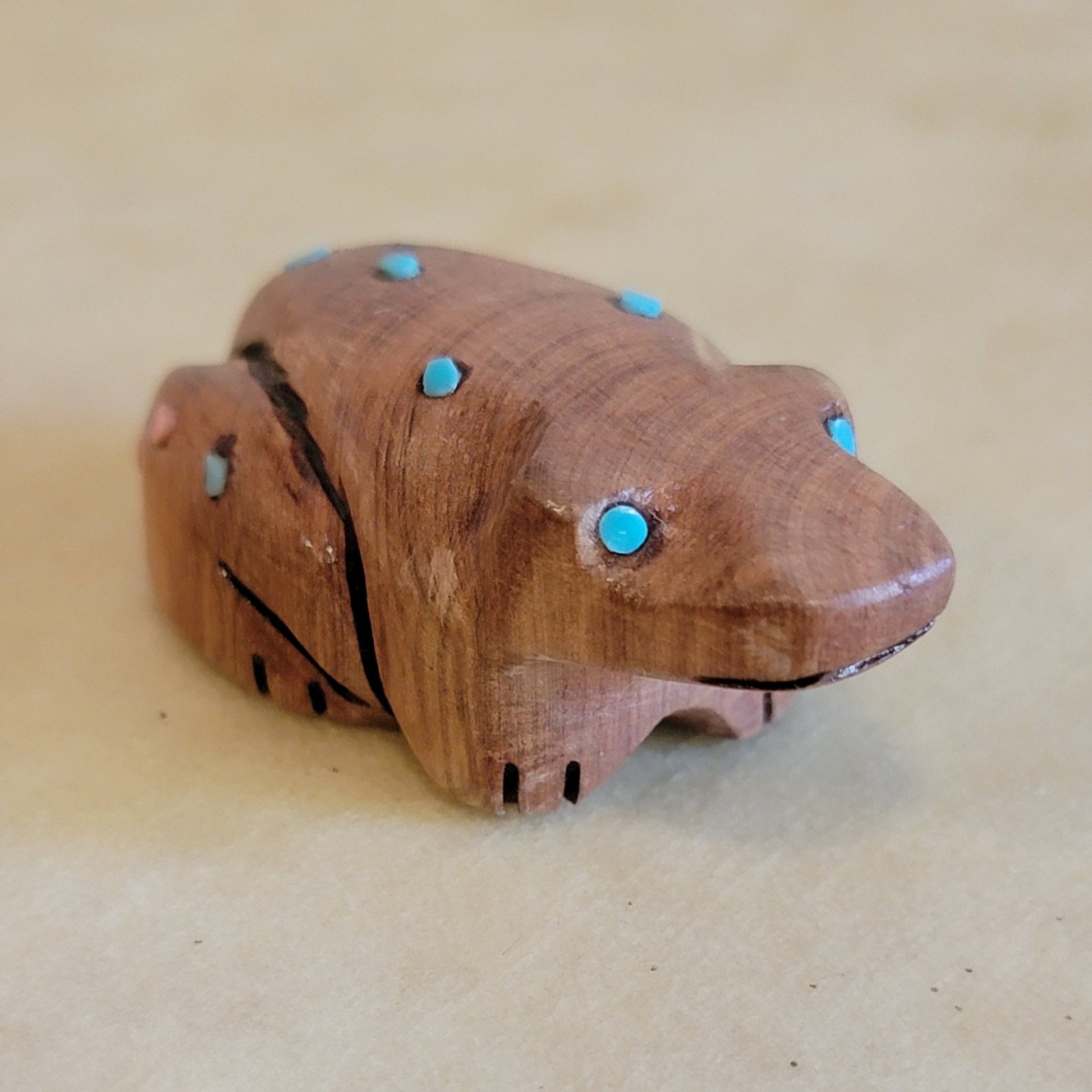 Cedar Frog Zuni Fetish