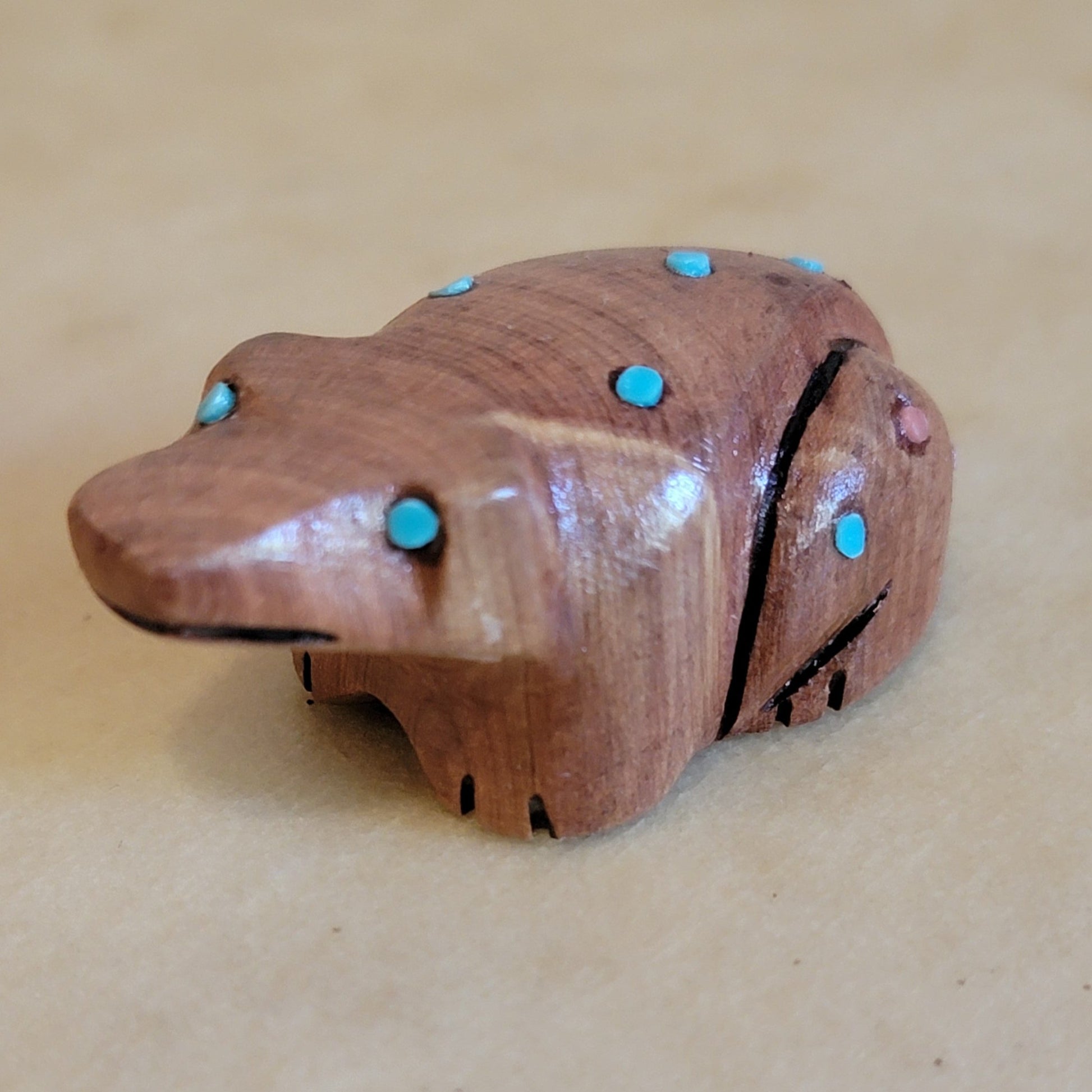 Cedar Frog Zuni Fetish