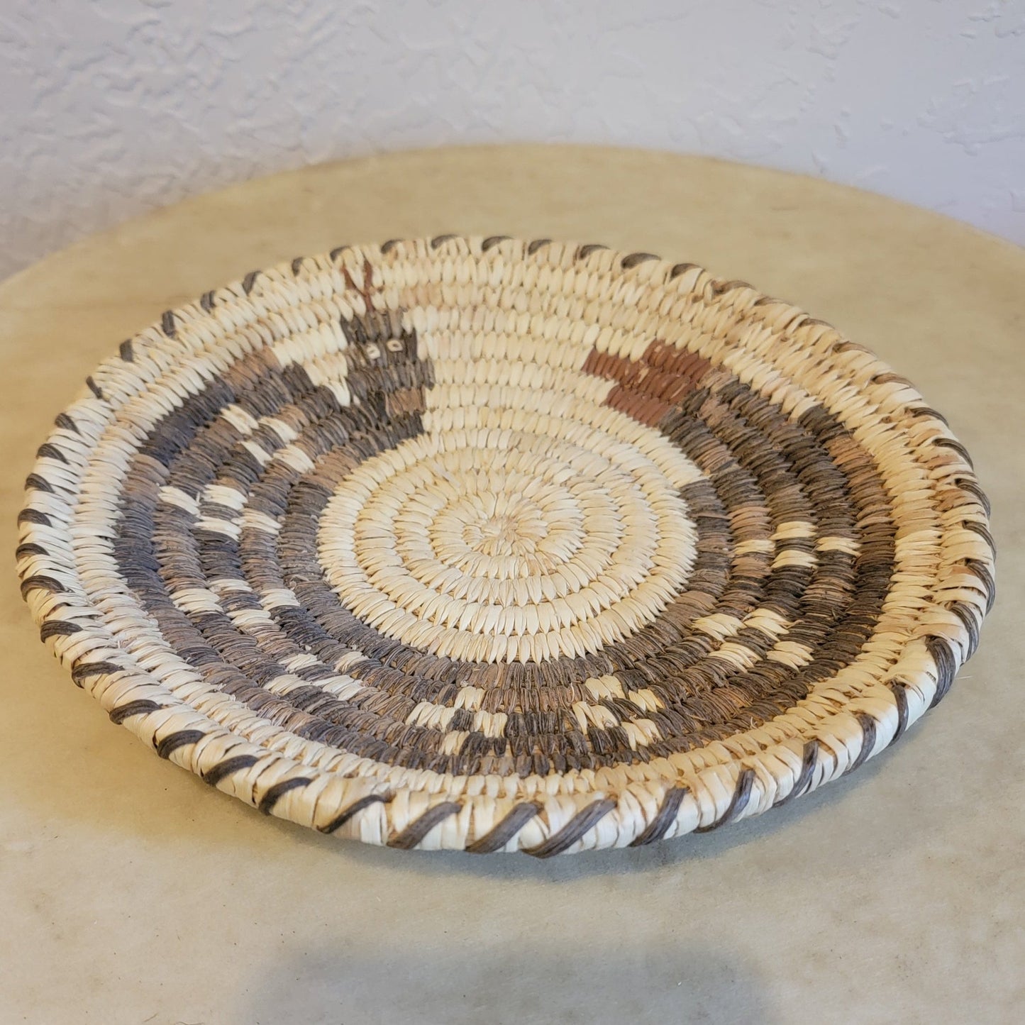 Rattlesnake  Papago/Tohono O'Odham Indian Basket