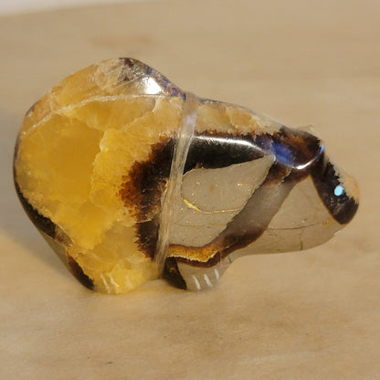 Septarian Nodule Zuni Fetish Mountain Lion