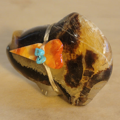 Septarian Nodule Zuni Fetish Mountain Lion