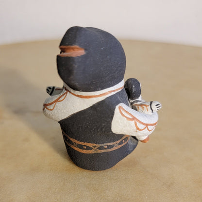 Cochiti Pueblo Vintage Storyteller w/Two Children Pueblo Pottery