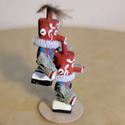 Mudhead Clowns Piggyback Navajo Kachinas