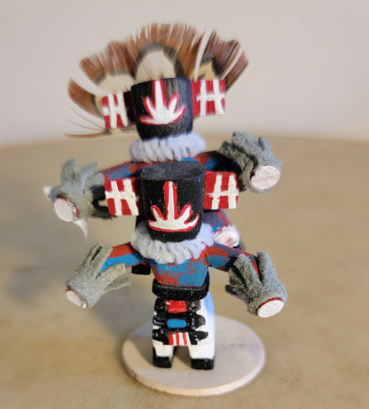 Left Handed Piggy Back Miniature Navajo Kachinas