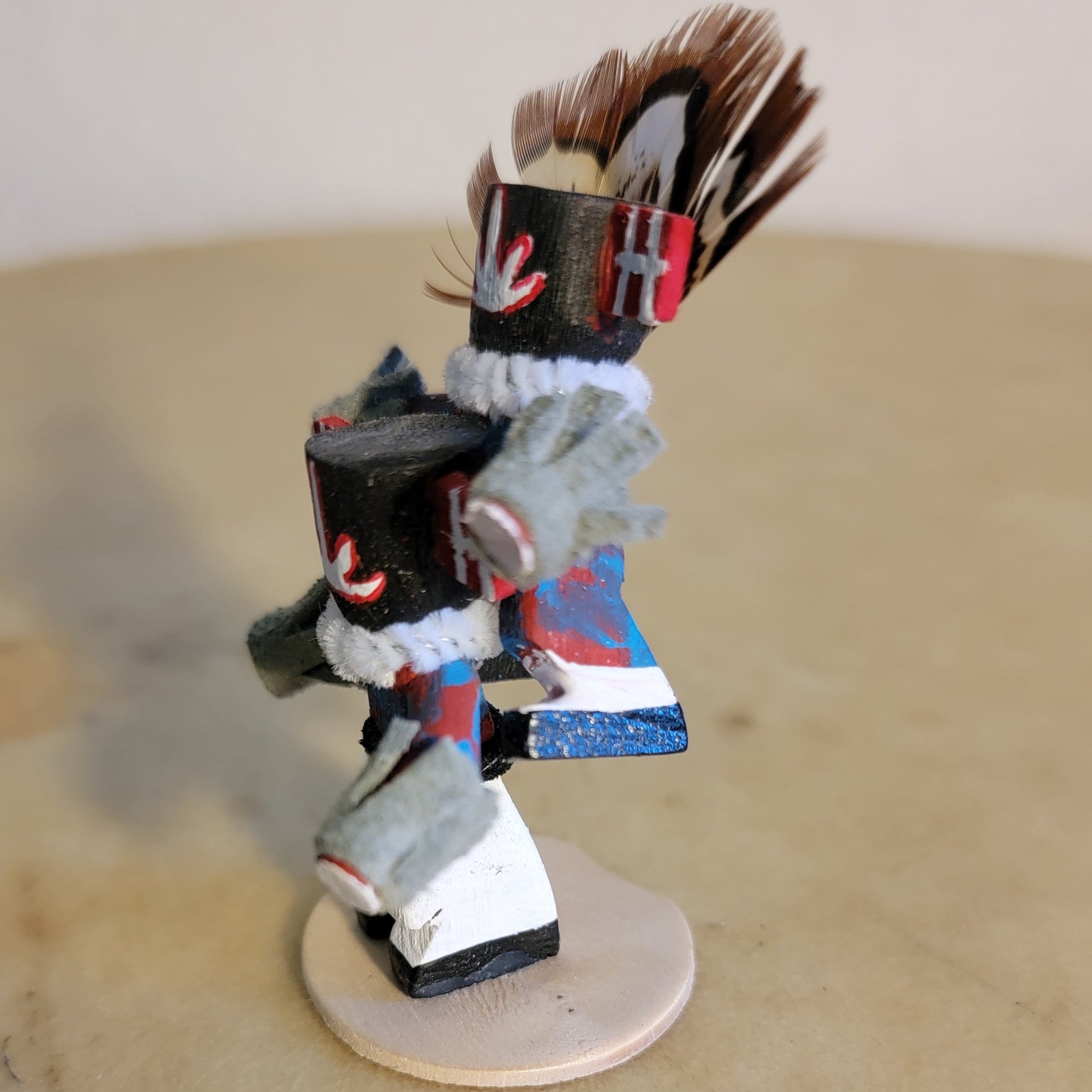 Left Handed Piggy Back Miniature Navajo Kachinas