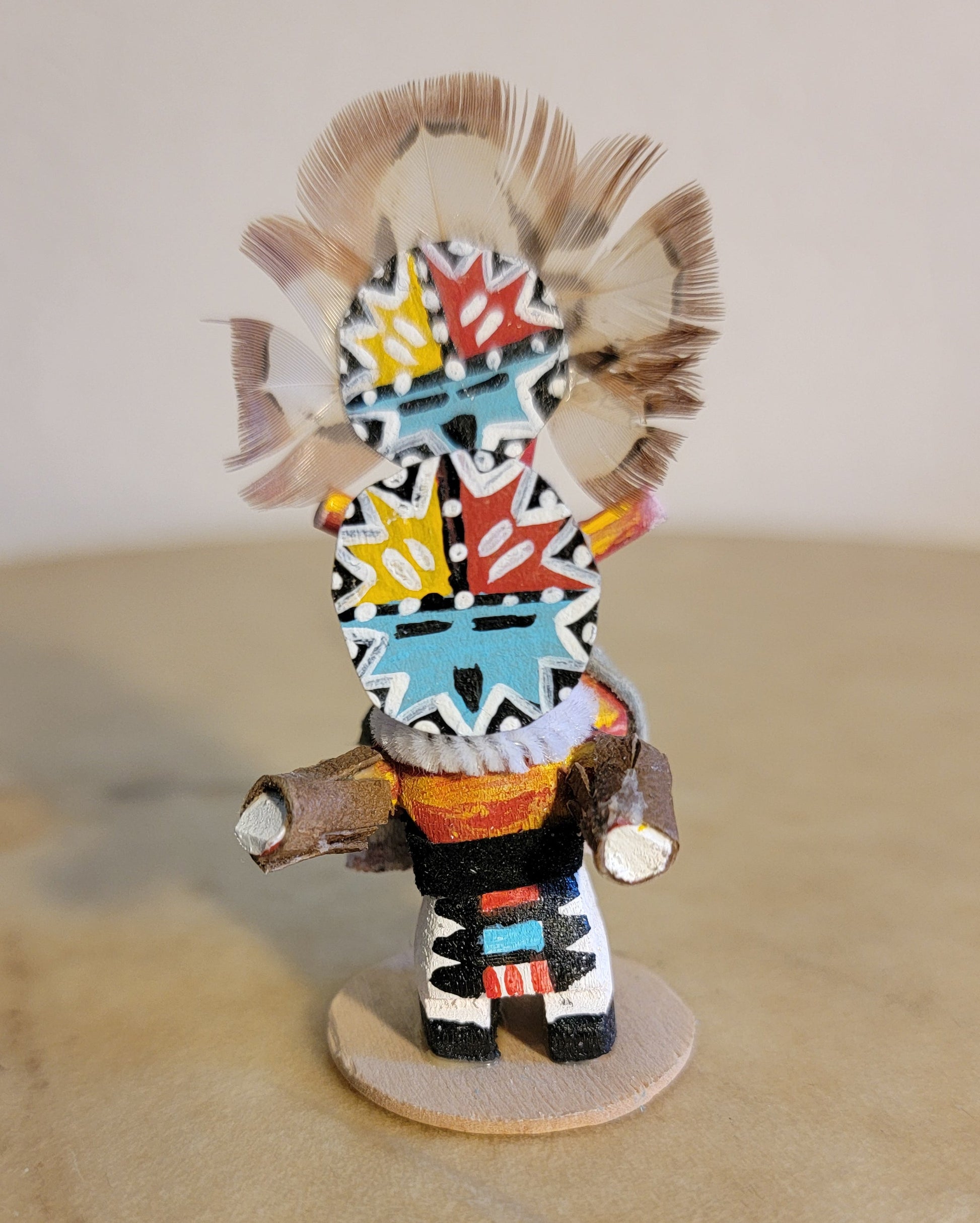 Zuni Sun Navajo Miniature Piggy Back Kachinas