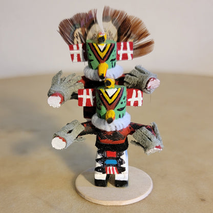 Navajo Double Parrots Piggy Back Style Kachinas