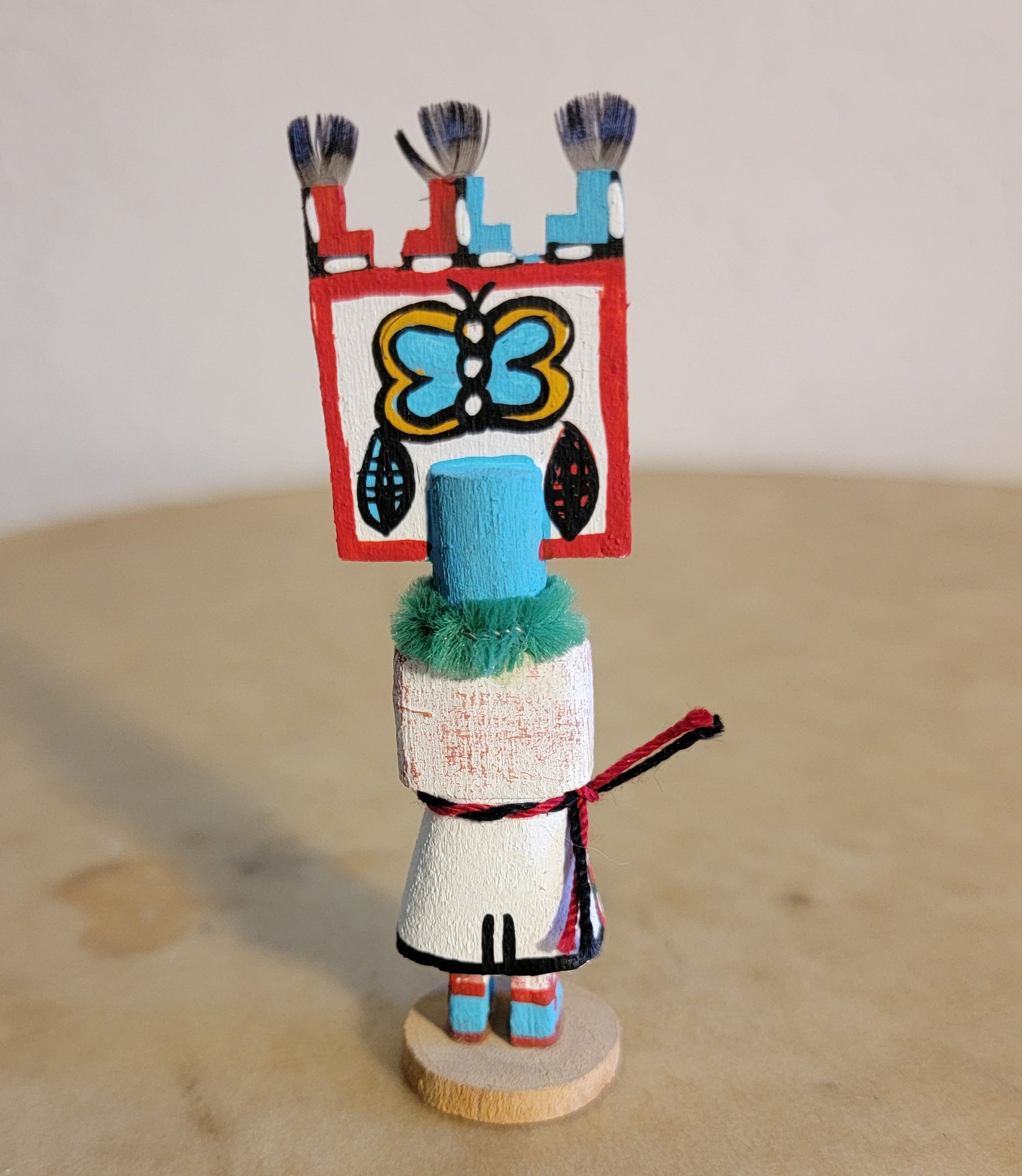 Zuni Hemis Butterfly Miniature Kachina